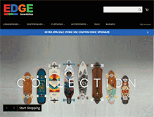 Tablet Screenshot of edgeboardshop.com